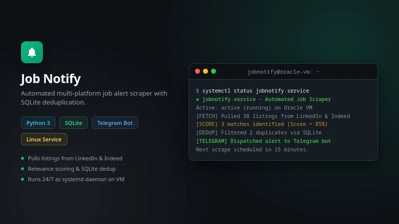 Job Notify preview